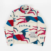 by Parra Jumping Foxes Sherpa Pullover Fleece - Off White thumbnail