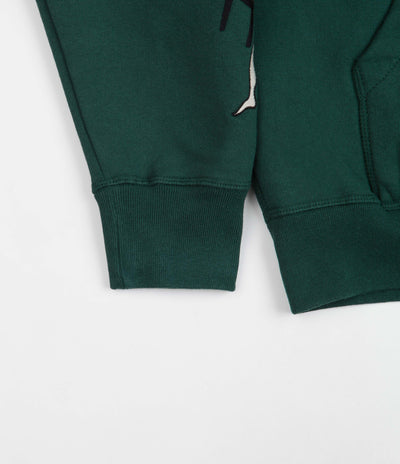 by Parra Life Experience Half Zip Sweatshirt - Pine Green