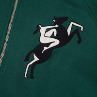 by Parra Life Experience Half Zip Sweatshirt - Pine Green thumbnail