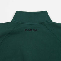 by Parra Life Experience Half Zip Sweatshirt - Pine Green thumbnail