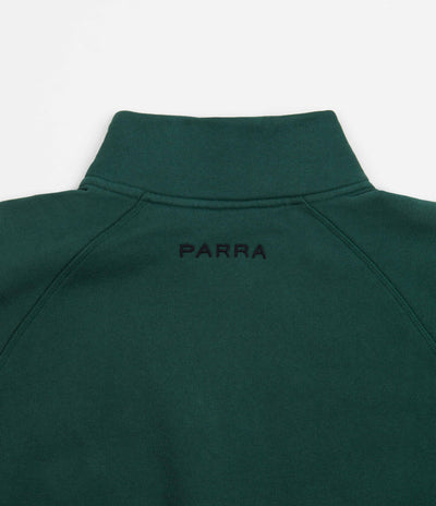 by Parra Life Experience Half Zip Sweatshirt - Pine Green