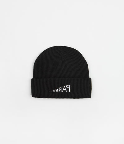 by Parra Mirrored Flag Logo Beanie in Black