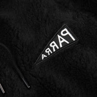 by Parra Mirrored Flag Logo Hooded Fleece - Black thumbnail