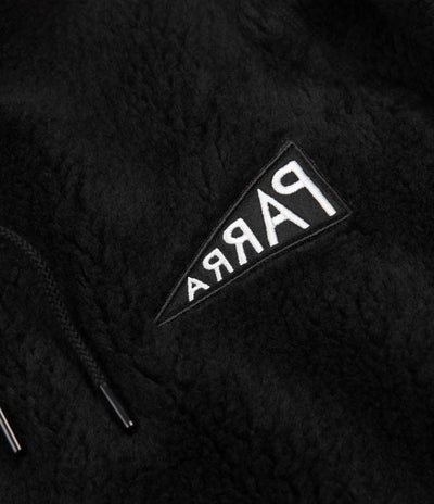 by Parra Mirrored Flag Logo Hooded Fleece - Black