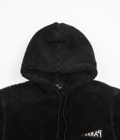 by Parra Mirrored Flag Logo Hooded Fleece - Black