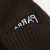 by Parra Mirrored Flag Logo Knitted Sweatshirt - Camel thumbnail