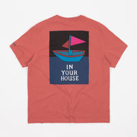 by Parra Paper Boat House T-Shirt - Mineral Red thumbnail