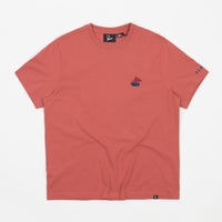 by Parra Paper Boat House T-Shirt - Mineral Red thumbnail