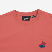 by Parra Paper Boat House T-Shirt - Mineral Red thumbnail