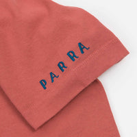 by Parra Paper Boat House T-Shirt - Mineral Red thumbnail