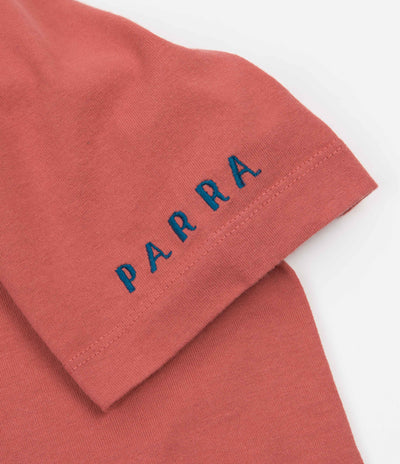 by Parra Paper Boat House T-Shirt - Mineral Red