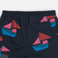 by Parra Paper Boats Swim Shorts - Navy Blue thumbnail