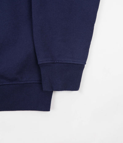 by Parra Pencil Bird Half Zip Sweatshirt - Blue