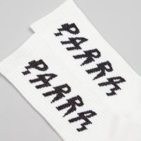 by Parra Shocker Logo Crew Socks - White thumbnail