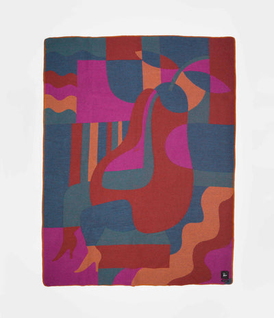 by Parra Sitting Pear Wool Blanket - Multi