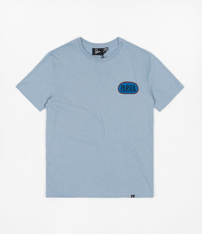 by Parra Spilled Drink  T-Shirt - Dusty Blue