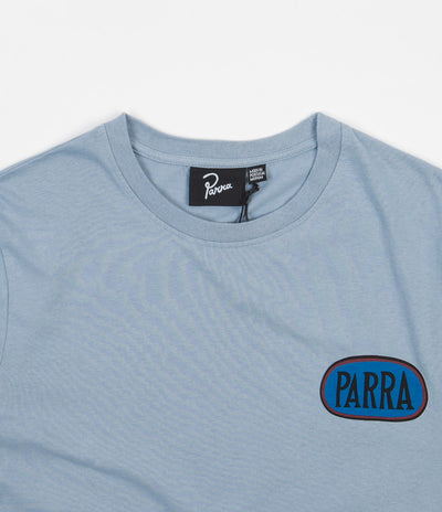 by Parra Spilled Drink  T-Shirt - Dusty Blue