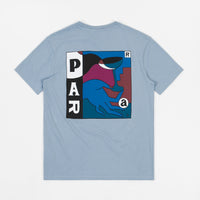 by Parra Spilled Drink  T-Shirt - Dusty Blue thumbnail