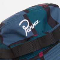 by Parra Squared Waves Pattern Safari Hat - Multi thumbnail