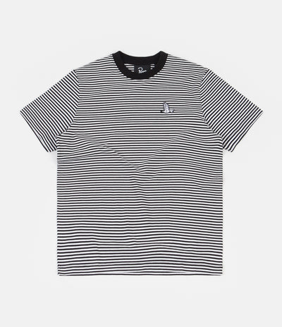 by Parra Static Flight Striped T-Shirt - Black / White
