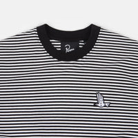 by Parra Static Flight Striped T-Shirt - Black / White thumbnail