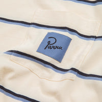 by Parra Striper Pocket Logo T-Shirt - Dusty Blue thumbnail