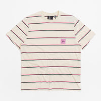 by Parra Striper Pocket Logo T-Shirt - Pink thumbnail