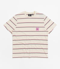 by Parra Striper Pocket Logo T-Shirt - Pink