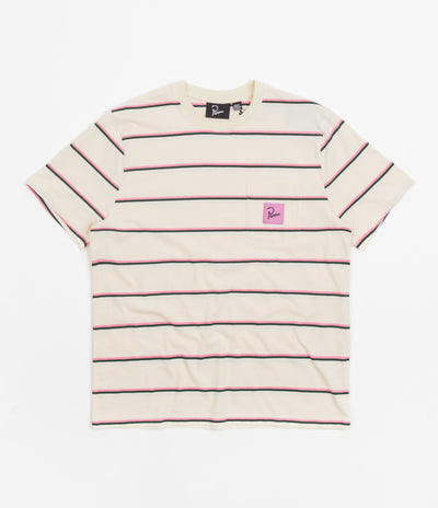 by Parra Striper Pocket Logo T-Shirt - Pink