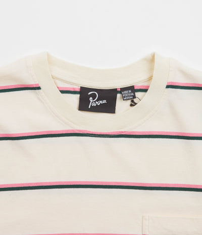 by Parra Striper Pocket Logo T-Shirt - Pink