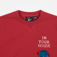 by Parra Systems Logo Crewneck Sweatshirt - Red thumbnail