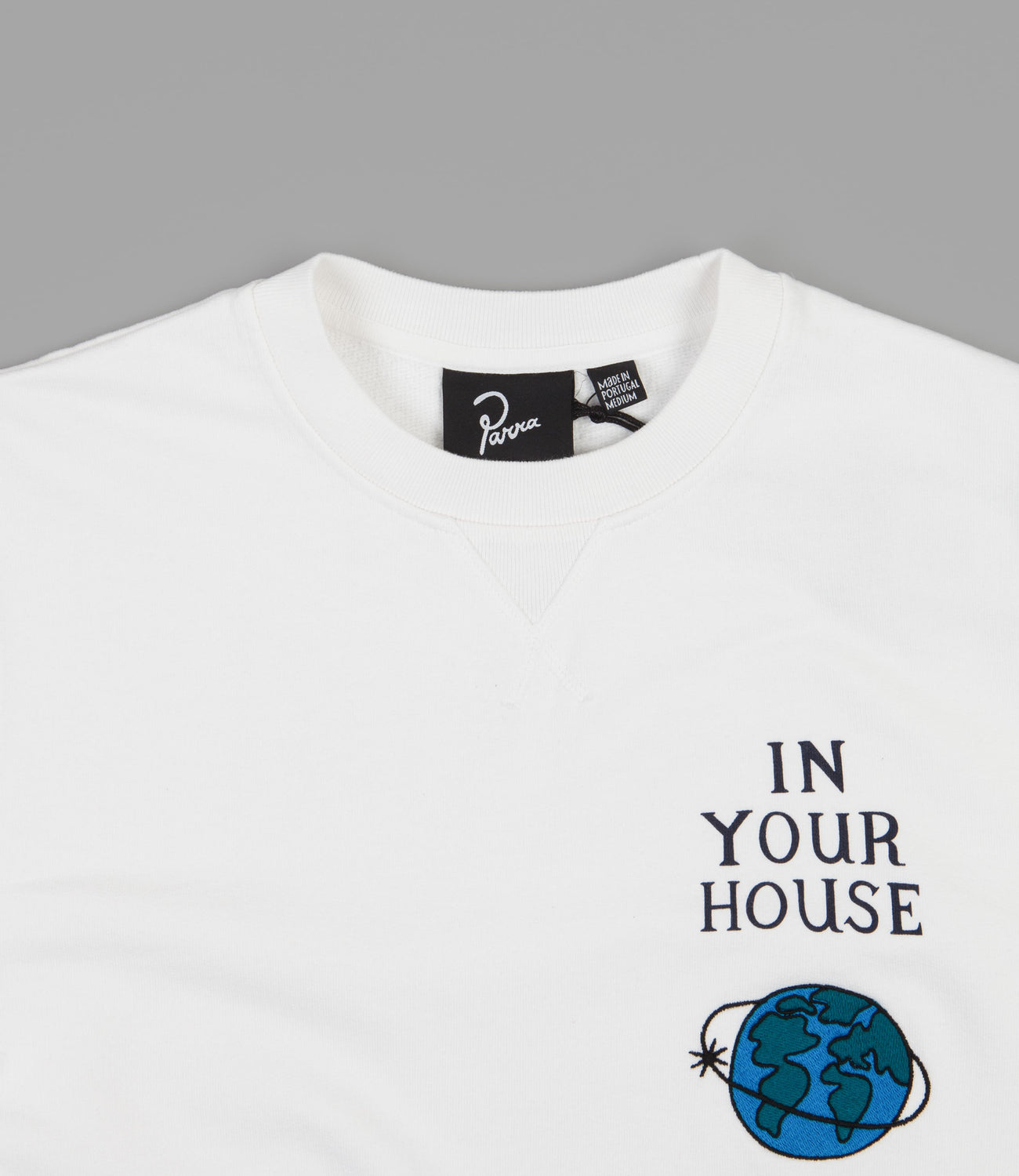 by Parra Systems Logo Crewneck Sweatshirt - White | Flatspot 