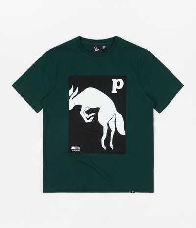 by Parra The Brown Fox  T-Shirt - Pine Green