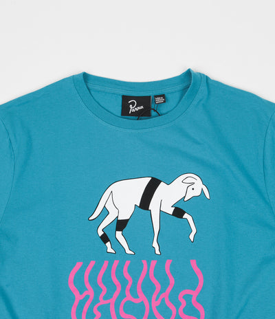 by Parra The Goat Reflection T-Shirt - Caribbean Sea