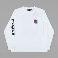 by Parra Twisted Woman Long Sleeve T-Shirt - White thumbnail