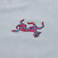 by Parra Upside Dog Race Crewneck Sweatshirt - Dusty Blue thumbnail