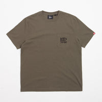 by Parra Weird Eye Logo T-Shirt - Olive thumbnail