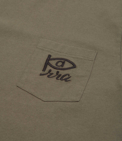 by Parra Weird Eye Logo T-Shirt - Olive