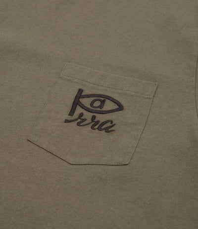 by Parra Weird Eye Logo T-Shirt - Olive