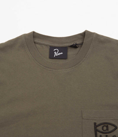 by Parra Weird Eye Logo T-Shirt - Olive