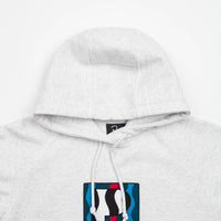 by Parra Zebra Striped P Hoodie - Ash Grey thumbnail
