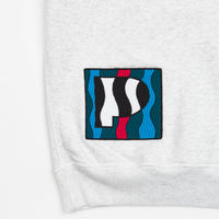by Parra Zebra Striped P Hoodie - Ash Grey thumbnail