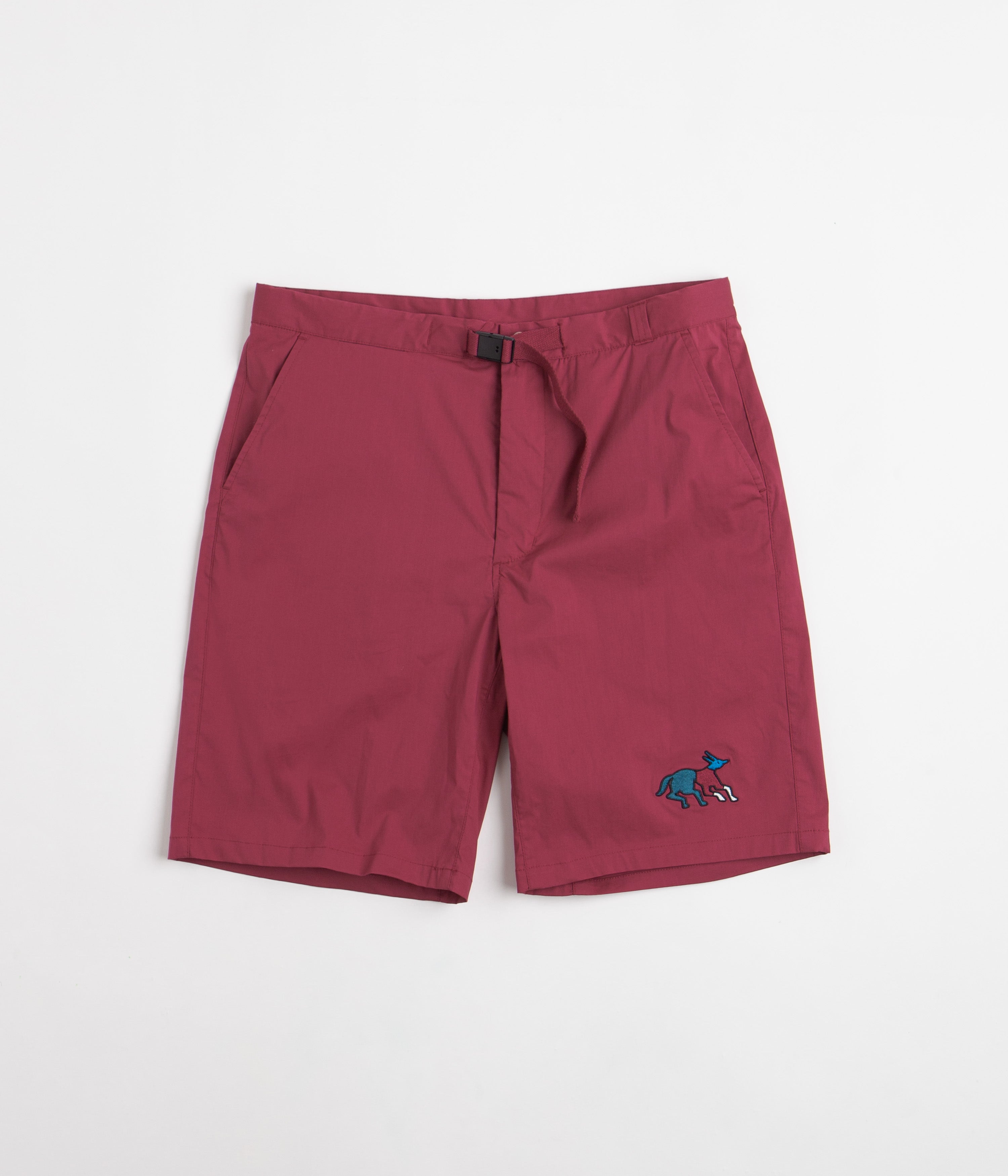 by Parra Anxious Dog Shorts in Wine