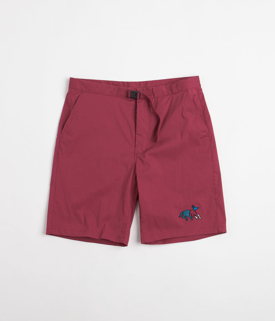 by Parra Anxious Dog Shorts in Wine