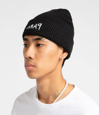 by Parra Mirrored Flag Logo Beanie in Black