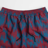 by Parra Tremor Pattern Swim Shorts - Deep Red thumbnail