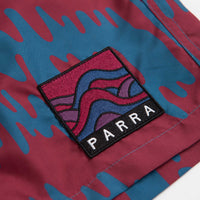 by Parra Tremor Pattern Swim Shorts - Deep Red thumbnail