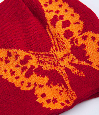 Bye Jeremy Butterfly Beanie - Red