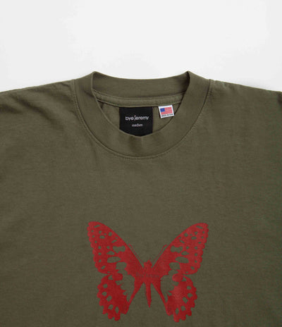 Bye Jeremy Butterfly T-Shirt - Army