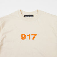 Call Me 917 Block Logo T-Shirt - Creme thumbnail